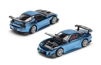 MAZDA RX7 Re-Amemiya Widebody, blue chrome