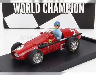 FERRARI F1 500 F2 N 5 World Champion Winner English Gp Alberto Ascari 1953 - With Driver Figure, Red