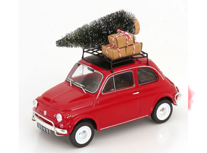 FIAT 500L Christmas Edition (1968), red