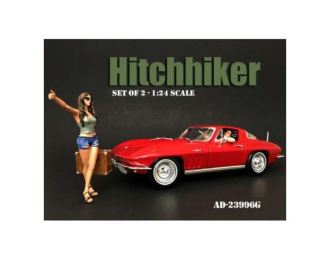 Hitchhiker Set. Set include 1x Driver and 1x Hitchhiking girl.