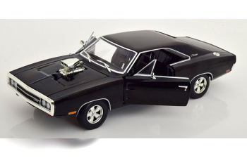 DODGE Charger with blown engine (1970), black