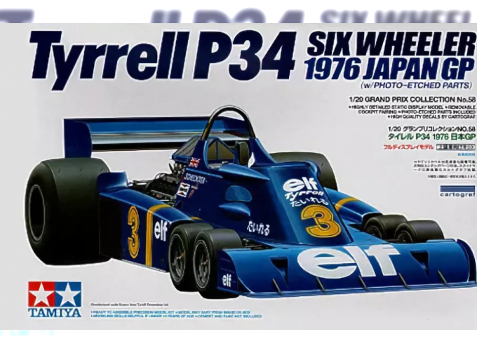 Сборная модель Tyrrell P-34 w/Photo Etched Parts