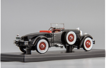 STUTZ Blackhawk Boattail roadster open roof (1928), black