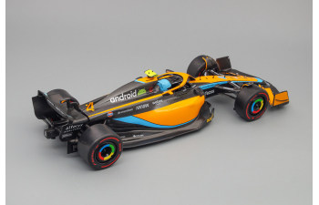 McLAREN F1 Mcl36 Mercedes Team Mclaren N 4 3rd Emilia Romagna Italy Gp 2022 Lando Norris, Orange Light Blue