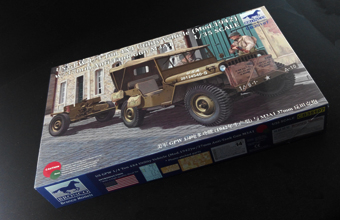 Сборная модель US GPW 1/4 ton 4/4 Utility Vehicle(Mod.1942) w/37mm Anti-Tank Gun M3A1