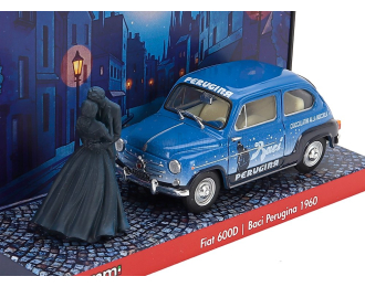 FIAT 600d Berlina Baci Perugina With Figures (1960), Blue Black