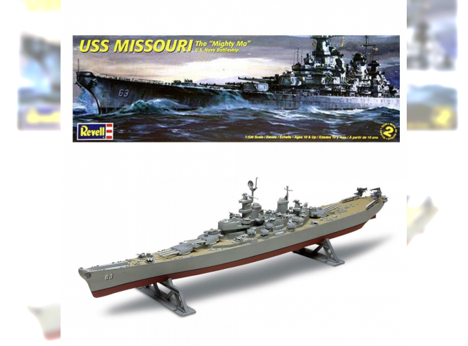 Сборная модель Линейный корабль USS Missouri Battleship