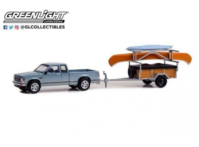 GMC S-15 Sierra with Canoe Trailer with Canoe Rack, Canoe and Kayak 1988