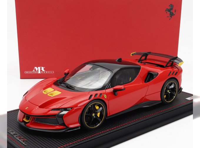 FERRARI Sf90 Xx Stradale (2024) - Con Vetrina - With Showcase, Rosso Scuderia - Red Yellow Black