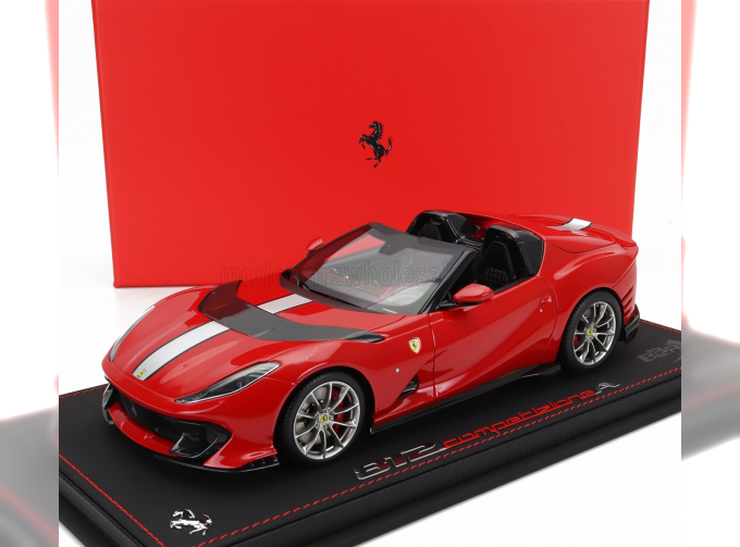 FERRARI 812 Competizione A Spider (2022) - Con Vetrina - With Showcase, Rosso Corsa 322 - Red