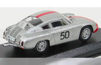 PORSCHE 1600gs Abarth N 50 Targa Florio 1962 Strale - Hahnl, Silver Red