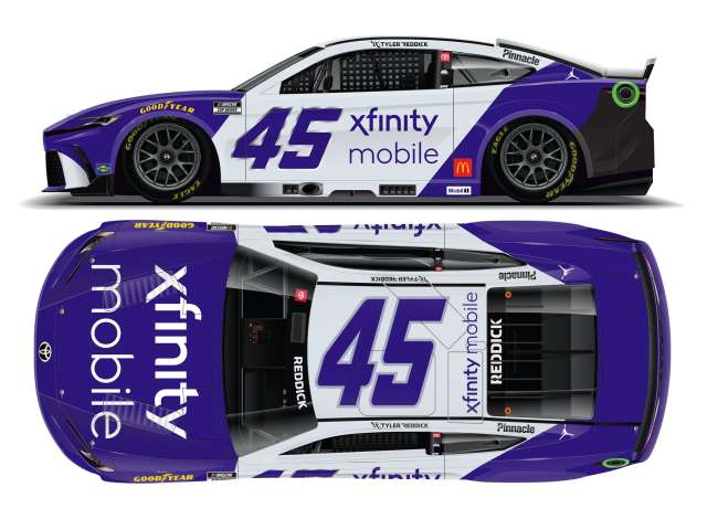 Toyota Camry XSE #45 Tyler Reddick *Xfinity Mobile*, purple/white 2025