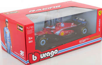 FERRARI F1 Sf-24 Team Scuderia Ferrari №16 3rd Miami Gp (2024) Charles Leclerc, Red Black Light Blue