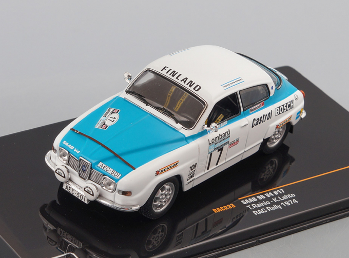 SAAB 96 V4 #17 T.Rainio-K.Lehto RAC Rally 1974, white