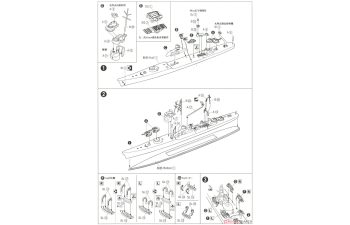 Сборная модель IJN Destroyer Akizuki Water Line Series No. 426 