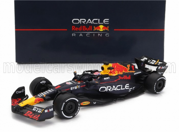 RED BULL F1 Rb19 Team Oracle Red Bull Racing N1 World Champion Season (2023) Max Verstappen, Matt Blue