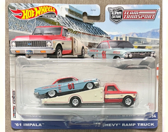 CHEVROLET Ramp Truck (1972) + CHEVROLET Impala (1961), Team Transport