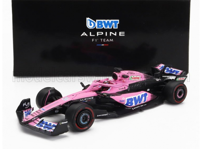 RENAULT F1 A523 Team Bwt Alpine N 31 Season (2023) Esteban Ocon, Pink Blue