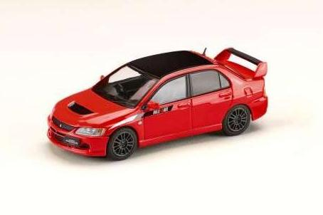 MITSUBISHI Lancer GSR Evolution 9 MR GSR JDM Customized Version with Engine Display Model, red solid