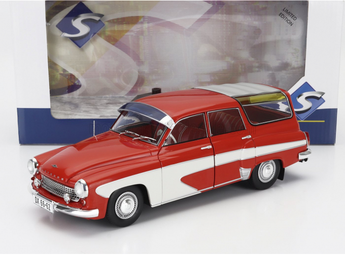 WARTBURG 312 Camping Deluxe Sw Station Wagon (1960), Red Cream