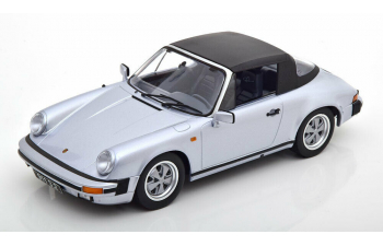 PORSCHE 911 3.2 Cabriolet 1988, silver grey