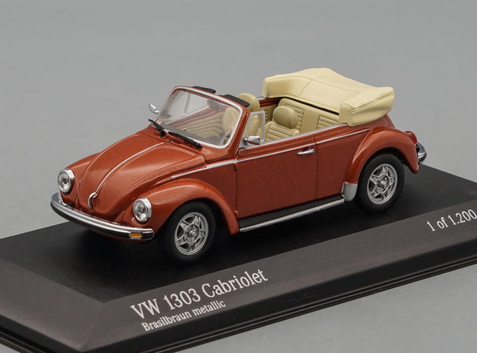 VOLKSWAGEN 1303 Cabriolet 1972-80, brown metallic