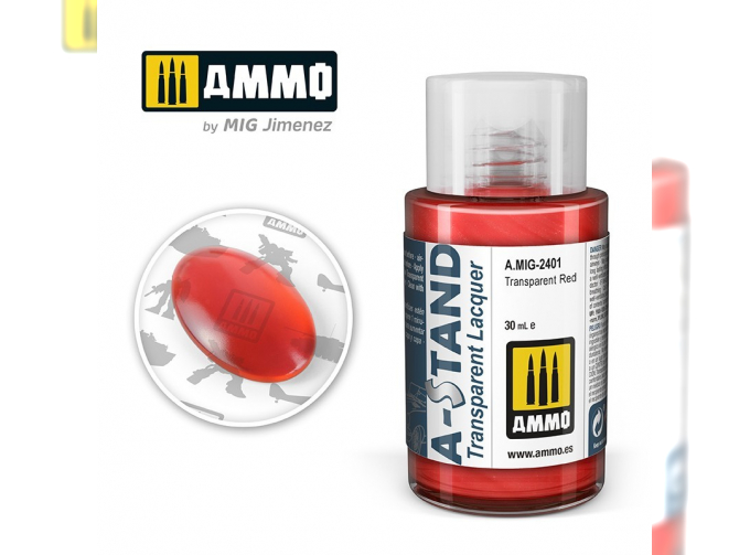 A-STAND Transparent Red, 30мл