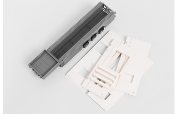 Полуприцеп для перевозки бетонных изделий с грузом