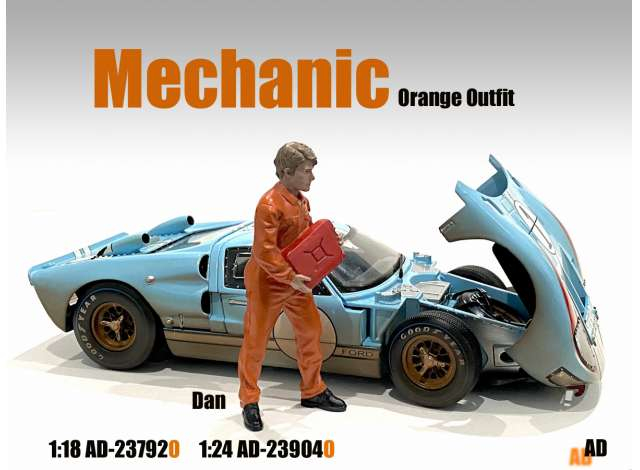 Mechanic Dan, orange (car not included).