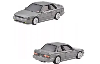 Набор из двух моделей NISSAN Sentra Se-r (1991) + NISSAN Silvia (s13) (1988), Grey Green
