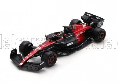 ALFA ROMEO F1 C43 Team Stake №24 Season (2023) Guanyu Zhou, Black Red