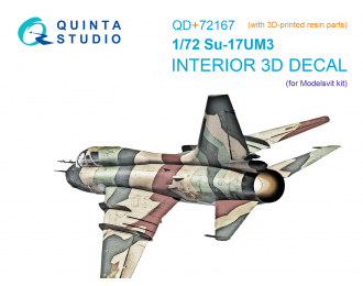 Декаль интерьера кабины Су-17УМ3 (Modelsvit) (с 3D-печатными деталями)