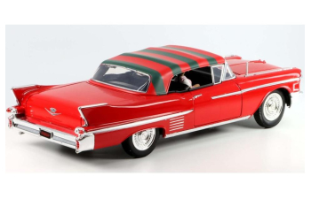 CADILLAC Series 62 (1958) из фильма "Фредди Крюгер" с фигуркой, красный
