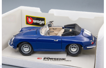 PORSCHE 356B Cabriolet (1961), blue