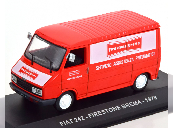 FIAT 242 Firestone Brema (1978), red white