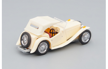 MG Midget TC, top up (1945), lightbeige