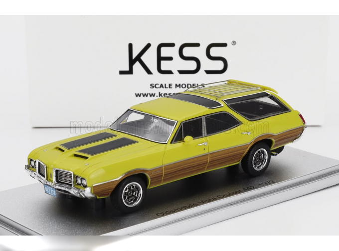 OLDSMOBILE Vista Cruiser 442 Sw Station Wagon (1972), Yellow Black Wood