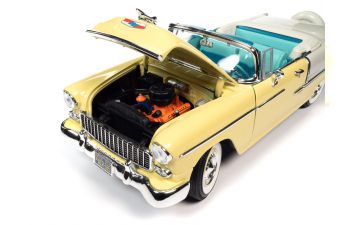 CHEVROLET Bel Air Convertible (1955) Harvest Gold & India Ivory (золотой с бежевым)