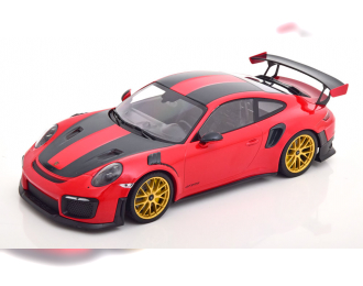 PORSCHE 911 (991/2) GT2 RS Weissach Package (2018), rot/schwarz