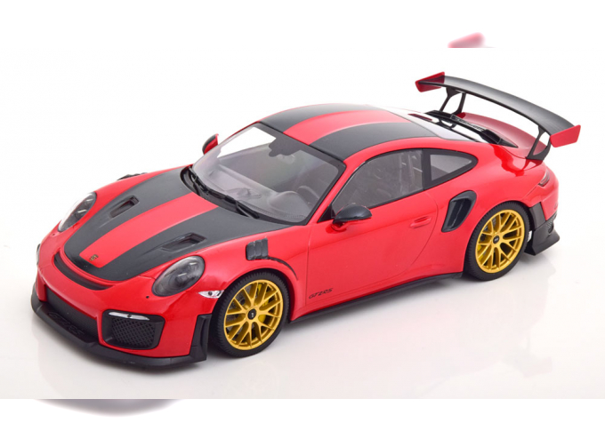 PORSCHE 911 (991/2) GT2 RS Weissach Package (2018), rot/schwarz