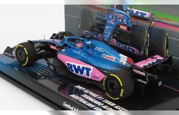 RENAULT F1 A522 Team Alpine Bwt №14 Australian Gp (2022) Fernando Alonso, Blue Pink