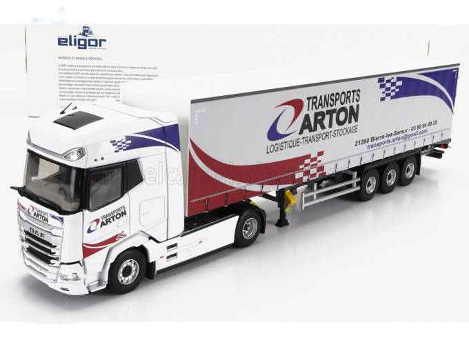 DAF Xg Truck Telonato Arton Transports (2022), White Red Blue