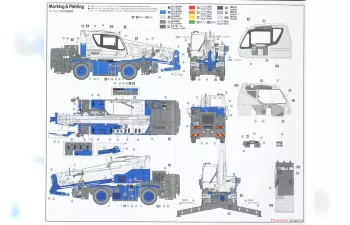 Сборная модель TADANO Crevo Gr-130nl/n Mini G4 2013 Telescopic Tractor - Elevatore