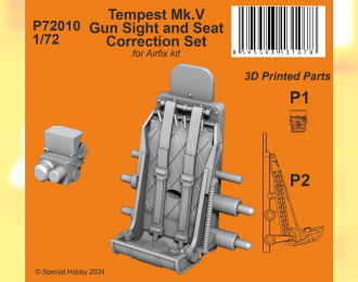 Tempest Mk.V Gun Sight And Seat Correction Set (For Airfix Kit)