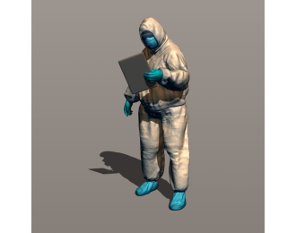 Фигурка Медик 4, окрашенная