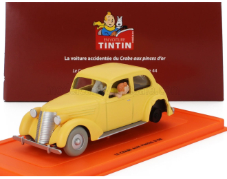TIN TIN Tin Tin La Voiture Accidentee Du Crabe Aux Princes D'or (1944), Matt Yellow