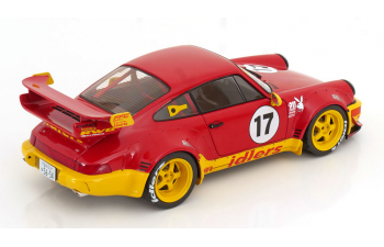 PORSCHE 911 964 Rwb №17 Body Kit Maty's Idlers Racing (1994), Red Yellow