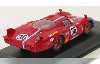 ALFA ROMEO 33.2 N 36 Le Mans 1969 Pilette - Slotemaker, Red