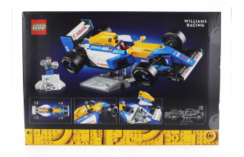 WILLIAMS Lego Icons - F1 Fw14b Renault N 5 World Champion Season 1992 Nigel Mansell - 799 Pezzi - 799 Pcs, Blue