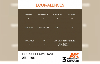 Краска акриловая DOT44 BROWN BASE – FIGURES (коричневый базовый) 17 мл